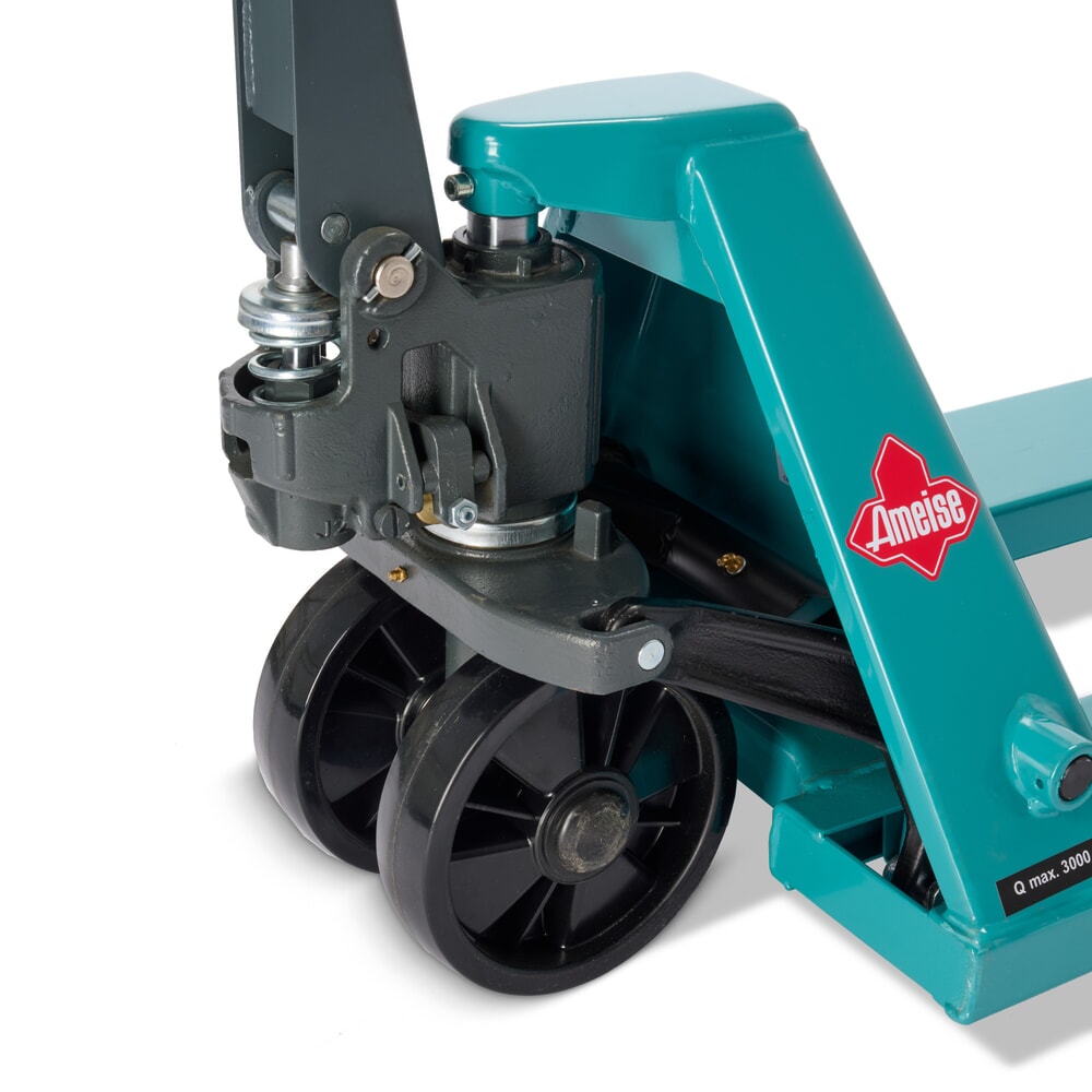 Číslo obrázka výrobku 11: Ručný paletový vozík Ameise® PTM 3.0, nosnosť 3 000 kg, dĺžka vidlíc 1150 mm, polyuretán, tandemové kolieska