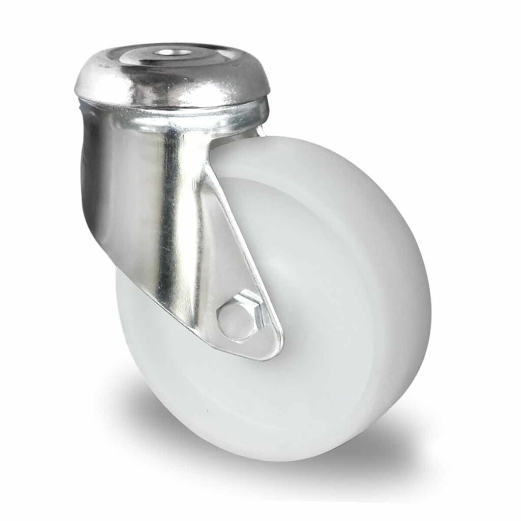 Rückenlochlenkrolle ø 100 mm Serie G0P0 Gleitlager Produktabbildung: Rückenlochlenkrolle ø 100 mm Serie G0P0 Gleitlager