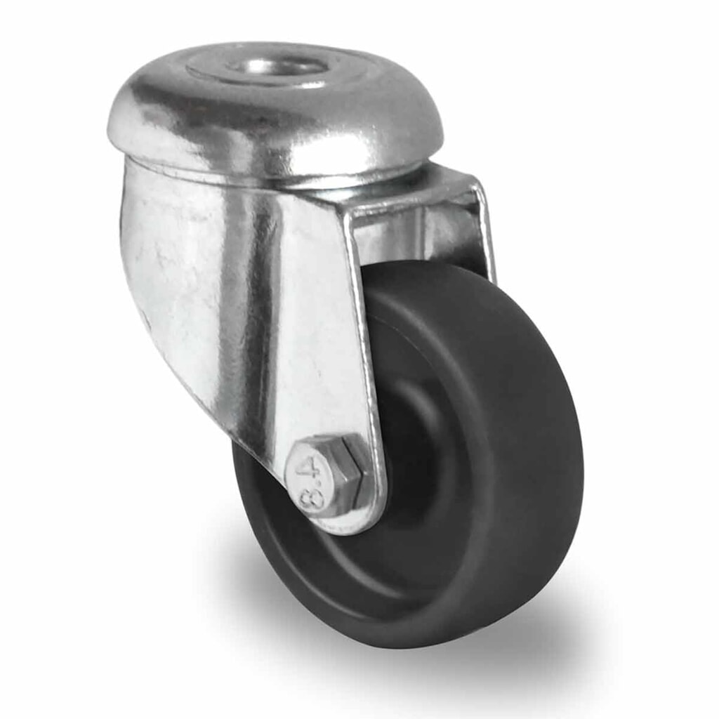 Produktabbildung: Rückenlochlenkrolle ø 50 mm Serie P4P4 Gleitlager