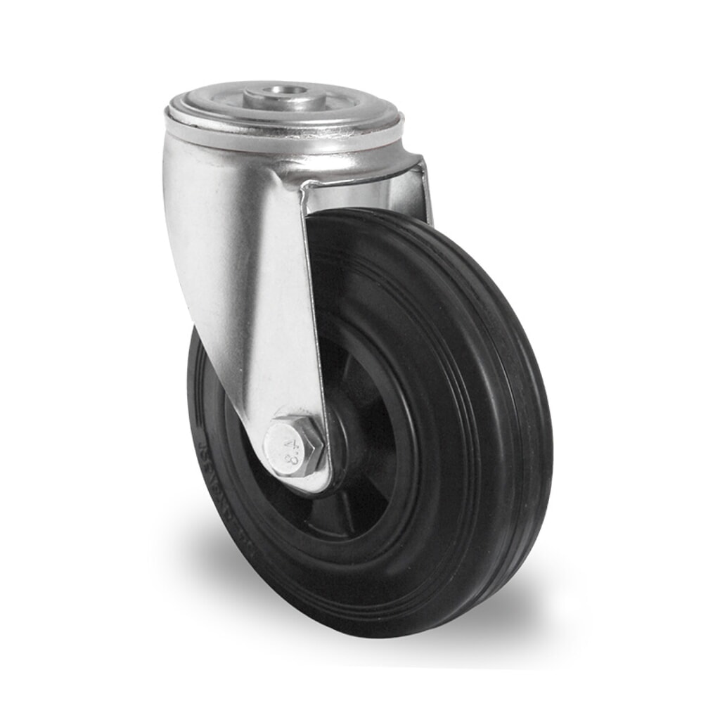 Produktabbildung: Rückenlochlenkrolle ø 80 mm Serie P4S4 Rollenlager