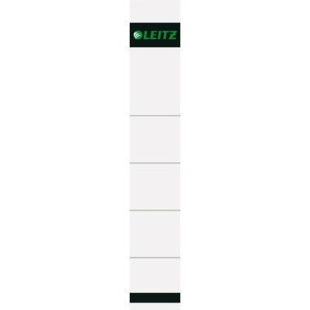 Leitz Einsteckrückenschild 16080085 kurz/schmal Karton gr 10 St./Pack. Produktabbildung: Leitz Einsteckrückenschild 16080085 kurz/schmal Karton gr 10 St./Pack.