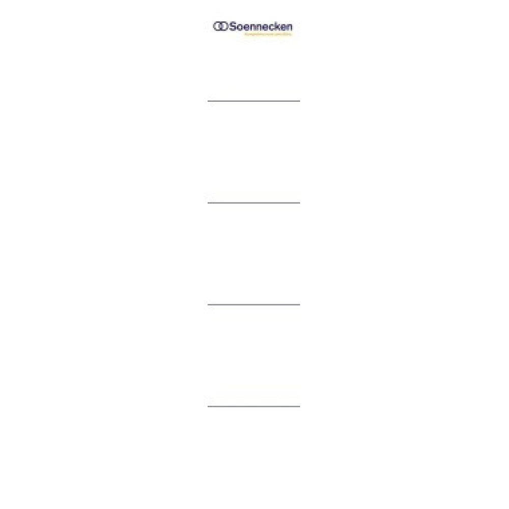 Produktabbildung: Soennecken Einsteckrückenschild 3371 schmal/kurz weiß 10 St./Pack.
