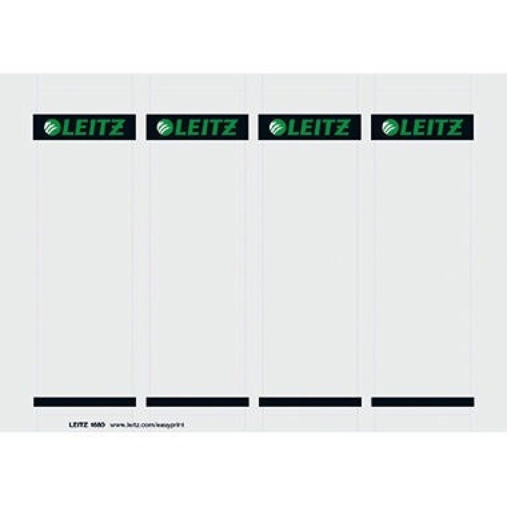 Produktabbildung: Leitz Einsteckrückenschild 16800085 kurz/breit Karton gr 100 St./Pack.