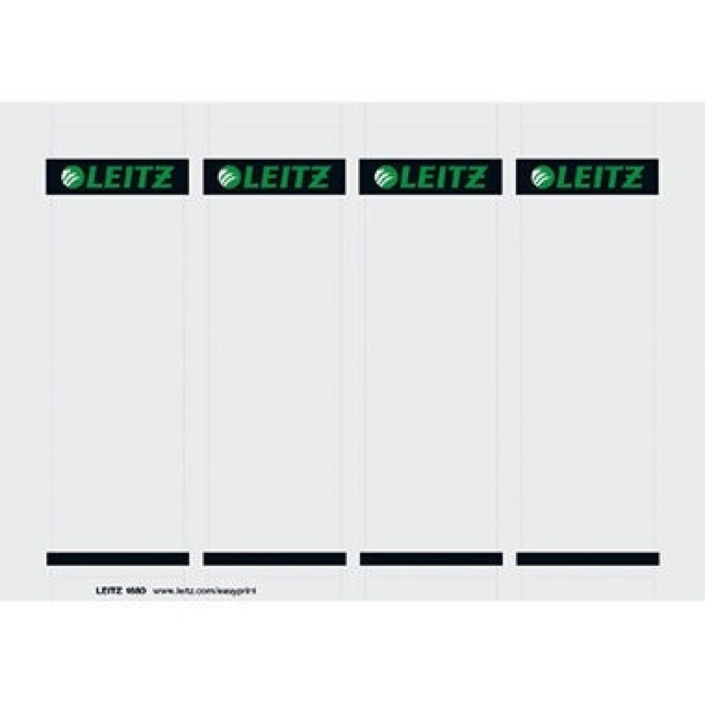 Produktabbildung: Leitz Einsteckrückenschild 16800085 kurz/breit Karton gr 100 St./Pack.