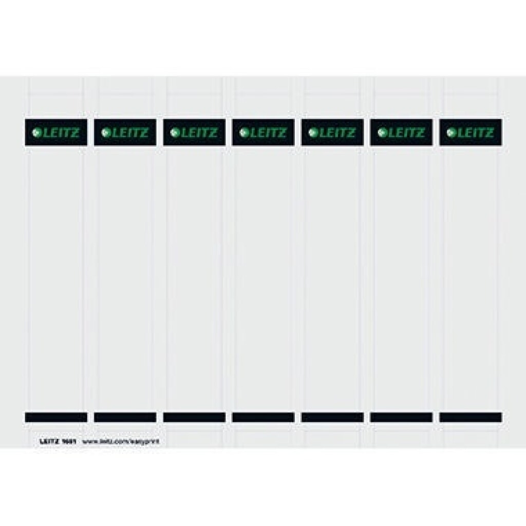 Leitz Einsteckrückenschild 16810085 kurz/schmal Karton gr 175 St./Pack. Produktabbildung: Leitz Einsteckrückenschild 16810085 kurz/schmal Karton gr 175 St./Pack.
