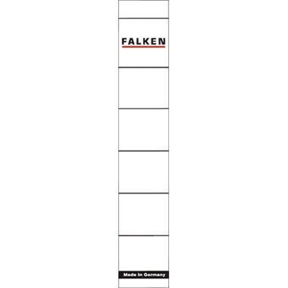 Produktabbildung: Falken Ordnerrückenschild 80039639 schmal/kurz weiß 10 St./Pack.