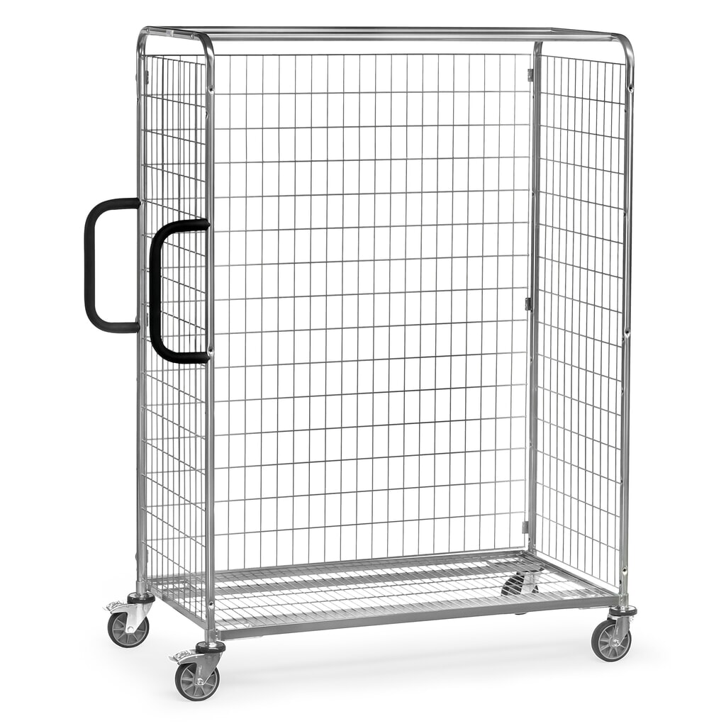Produktabbildung: Rückwandgitter für fetra® Kommissionierwagen, HxB 1.225 x 650 mm
