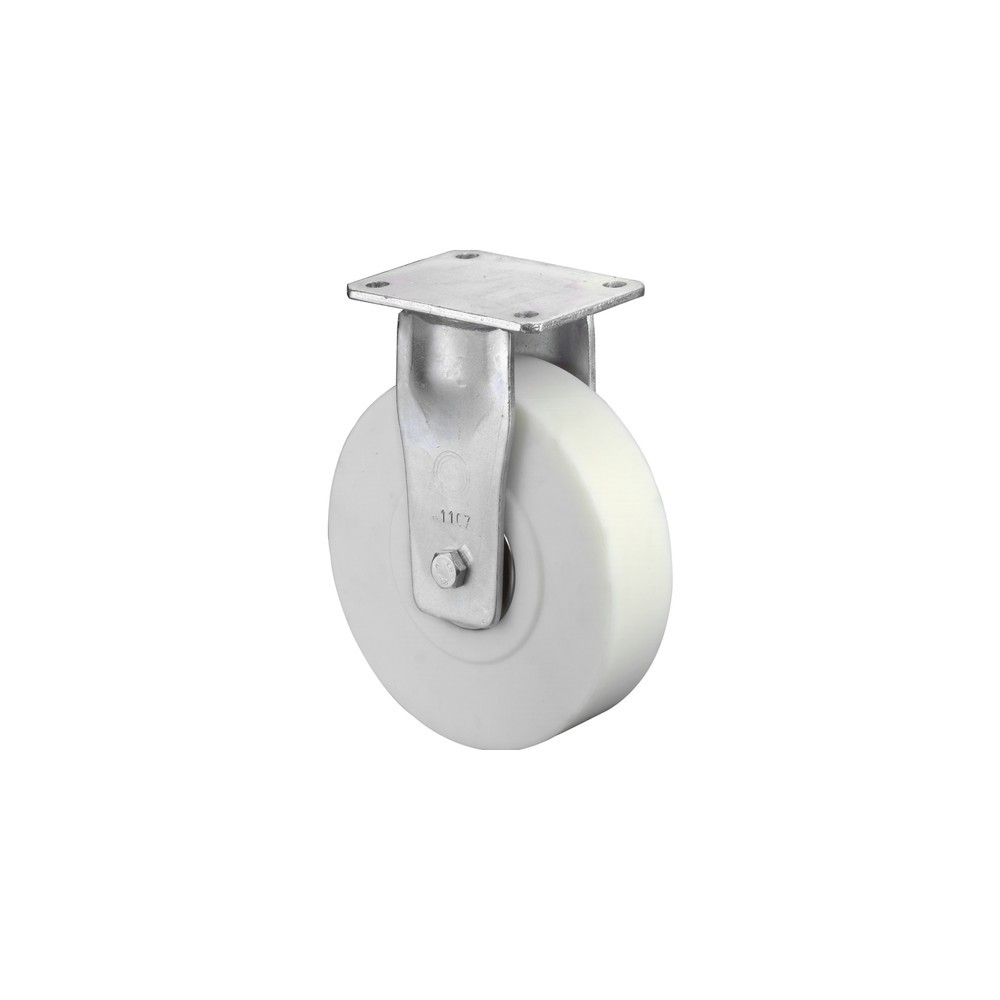 Imagen del producto: Rueda para cargas pesadas, de poliamida, rueda de carga, rodamiento de bolas, pletina, Ø x ancho 100 x 55 mm, CC 900 kg