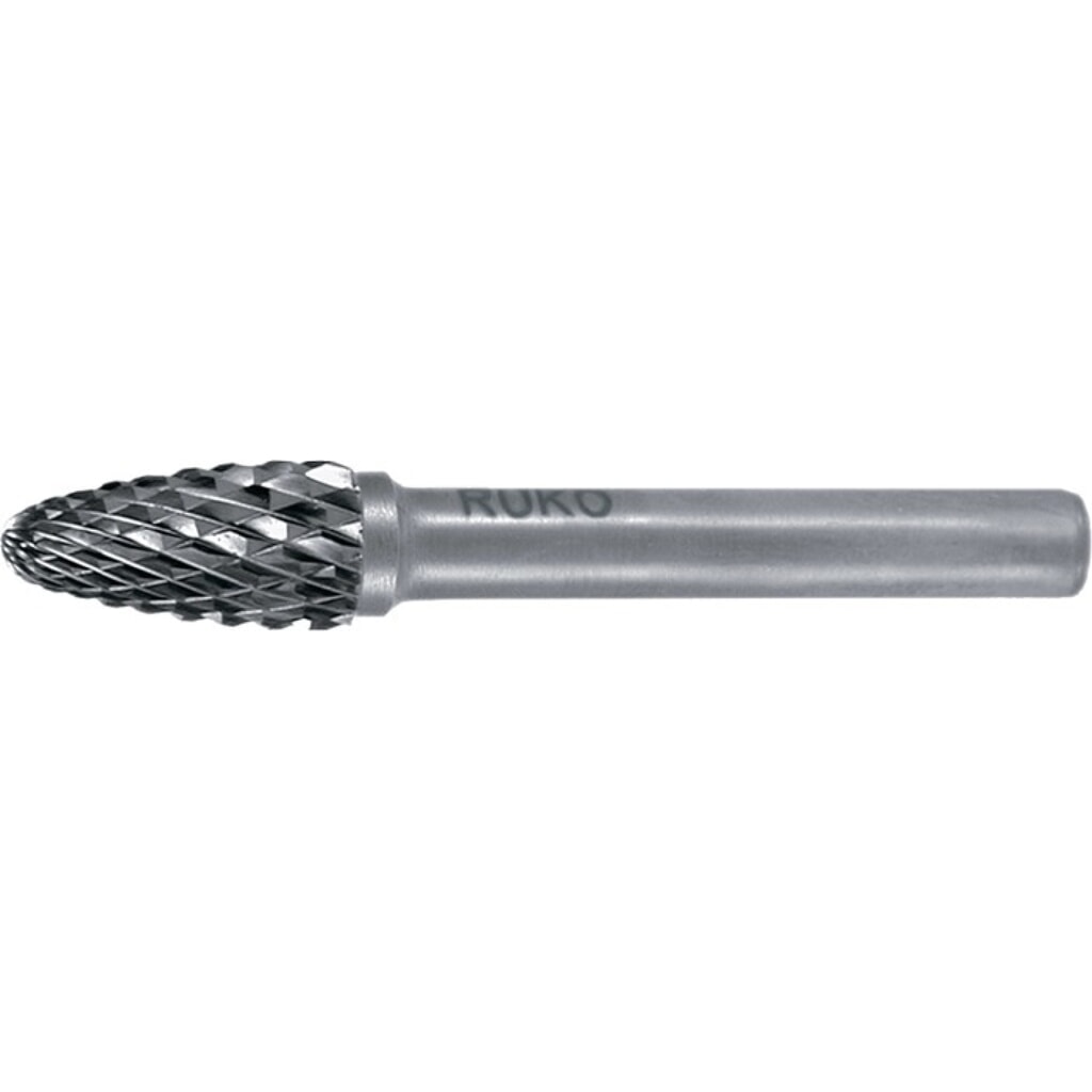 Produktabbildung: RUKO Frässtift RBF, Hartmetall Blank, Ø 6 mm Kopflänge 18 mm Schaft-Ø 6 mm, Verzahnung KVZ 4