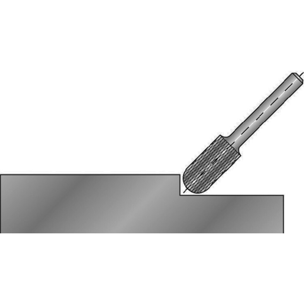 RUKO Frässtift WRC, Hartmetall Blank, Ø 3 mm Kopflänge 14 mm Schaft-Ø 3 mm, Verzahnung KVZ 4 Produktabbildung Nr. 2: RUKO Frässtift WRC, Hartmetall Blank, Ø 3 mm Kopflänge 14 mm Schaft-Ø 3 mm, Verzahnung KVZ 4