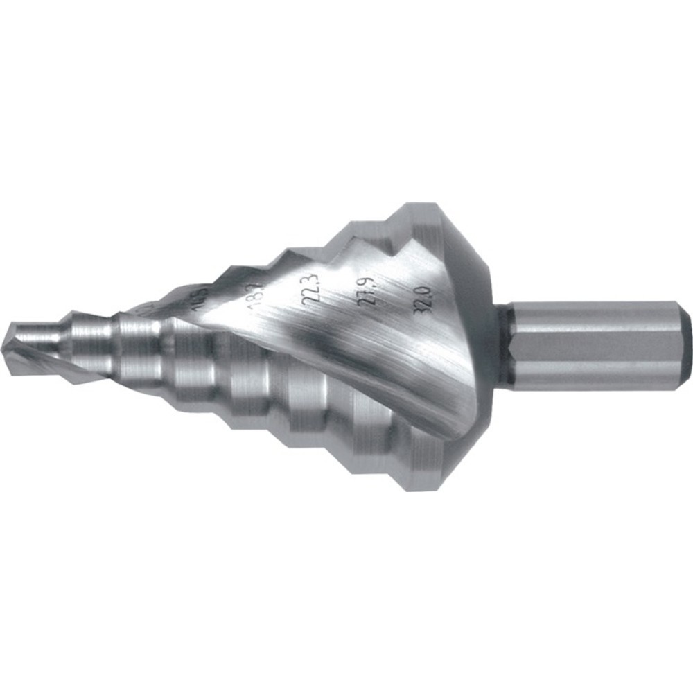 Produktabbildung Nr. 2: RUKO Stufenbohrer Bohrber.6-32mm HSS Spiralnut Stufen 8