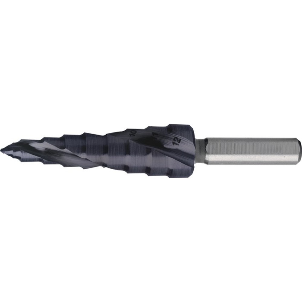 Produktabbildung: RUKO Stufenbohrer ULTIMATECUT, Bohrbereich 5-12 mm, HSS RUnaTEC spiralgenutet