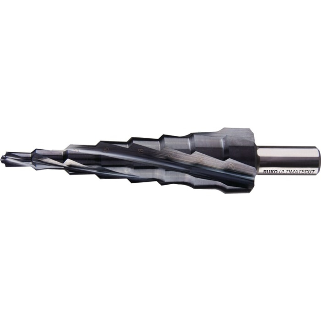 Produktabbildung Nr. 1: RUKO Stufenbohrer ULTIMATECUT Bohrber.6-12mm HSS RUnaTEC Spiralnut Z.4 Stufen 7