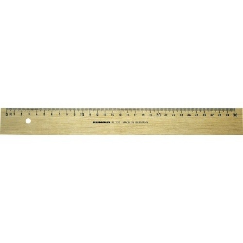 Produktabbildung: RUMOLD Holzlineal FL232/30 aus Weißbuche 30cm natur