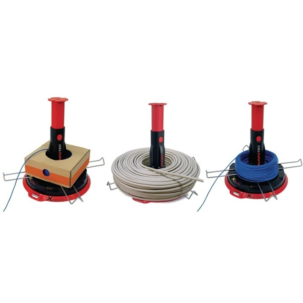 Produktabbildung Nr. 2: RUNPOTEC Kabelabroller XB300, Durchmesser 300 mm, mit Multifunktionsdorn, Tragfähigkeit 300 kg
