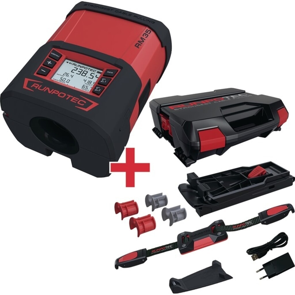 RUNPOTEC Kabellängenmessgerät RUNPOMETER RM35, gültig ab 5 m: 0,01 m - 99999,99 m, Genauigkeitsklasse III Produktabbildung: RUNPOTEC Kabellängenmessgerät RUNPOMETER RM35, gültig ab 5 m: 0,01 m - 99999,99 m, Genauigkeitsklasse III