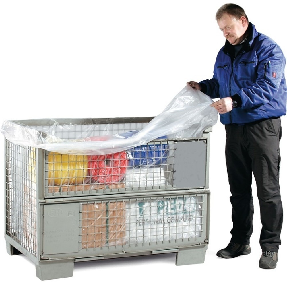Illustration du produit: Sac à pli latéral, l 1 300 + 950 x L 1 850 mm, PE-HD opaque 25 µm