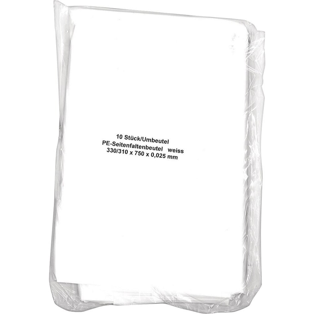 N° de l'image du produit 2 : Sac poubelle l.330/310xL750 mm 60 l 25 µm blanc 10 pièces/sachet