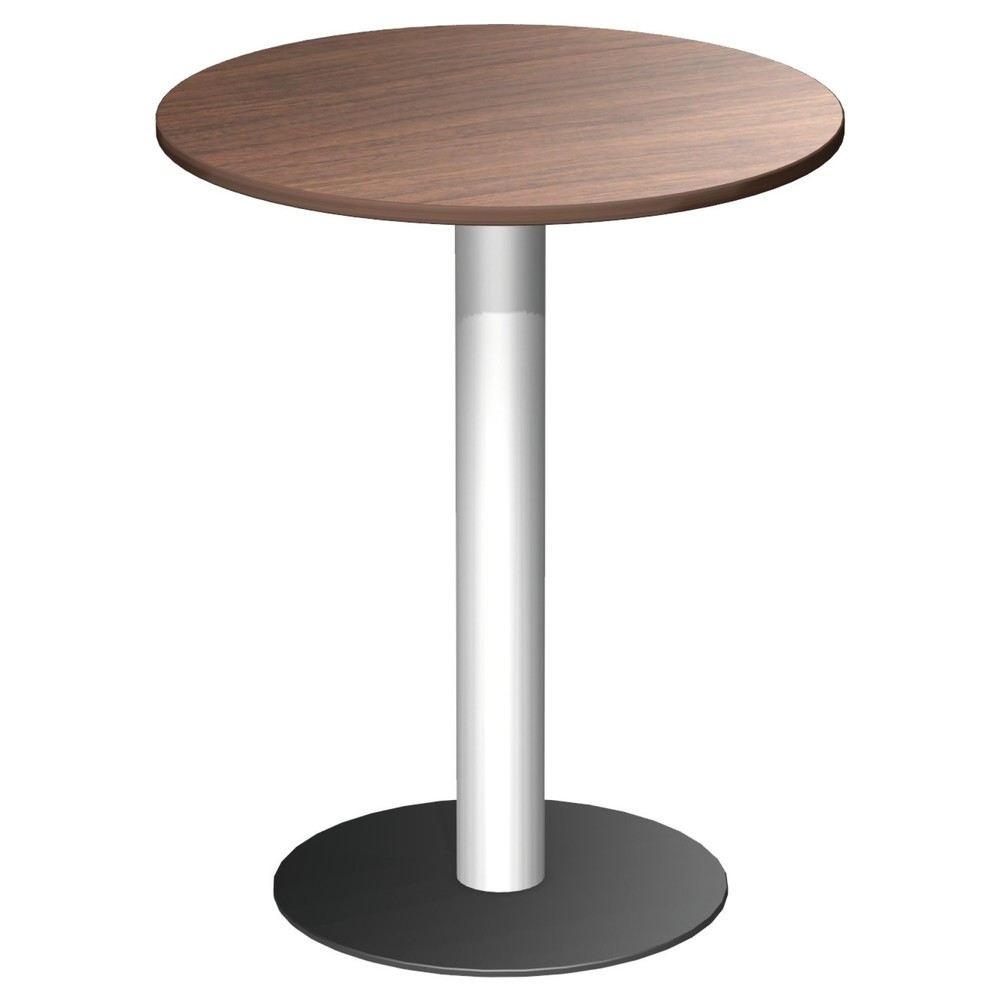 Produktabbildung: Geramöbel Säulentisch mit Tellerfuß, ØxH 900 x 1.100 mm, lichtgrau
