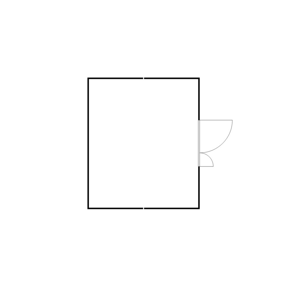 N° de l'image du produit 2 : Combinaison de conteneur à matériaux FLADAFI®, isolé, 20 m², avec sol isolé, haut. x larg. x prof. 2 500 x 5 080 x 4 340 mm, porte à doubles battants (division asymétrique), centrée sur la largeur