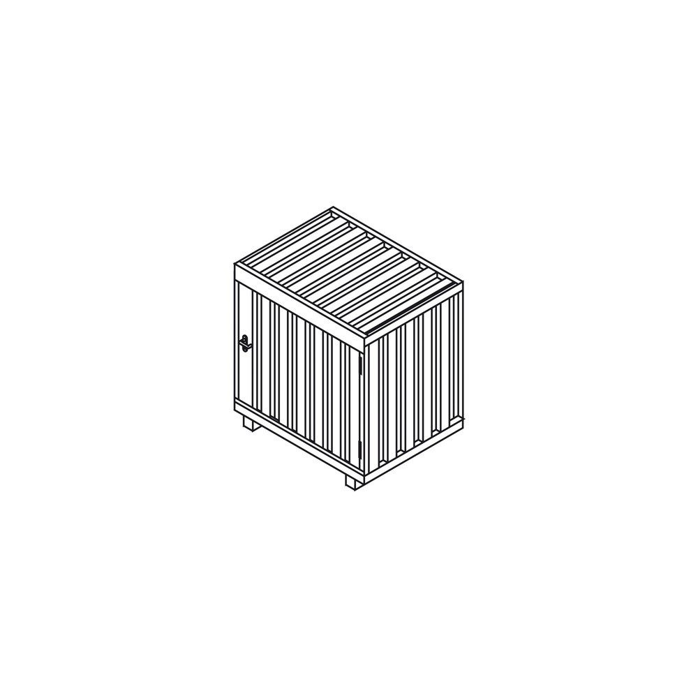 N° de l'image du produit 2 : SAFE Entrepôt de bouteilles de gaz GB 1,galvanisé, monté, avec étagère grillagée, pour 11 bouteilles de gaz de 33 kg chacune