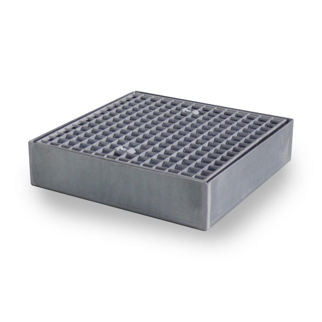 Produktabbildung: SAFE Flach-Auffangwanne aus Stahl, TK 6.500 kg/m², HxBxT 118 x 500 x 500 mm
