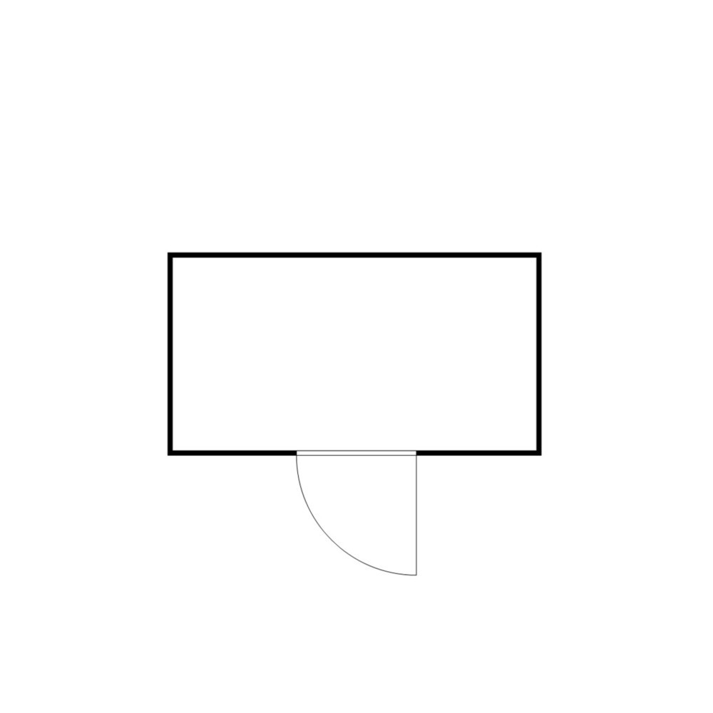 Produktabbildung: SAFE Tank Gefahrstoffcontainer 1350 ALG, isoliert Außenaufstellung, komplett montiert, kunststoffbeschichtet RAL 9002, Maße außen 4350x2170x2510 mm, Einzelflügeltür, mittig in Breitseite, Lagerfläche 7 m²