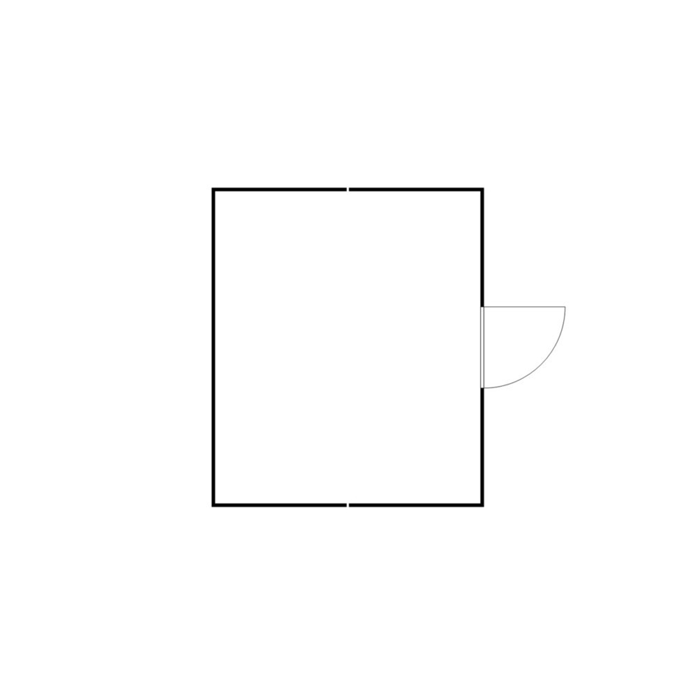 Produktabbildung Nr. 2: FLADAFI® Materialcontainer-Kombination 20m², isoliert, mit isoliertem Boden, Maße außen 5080x4340x2500 mm, Einzelflügeltür, mittig in Breitseite