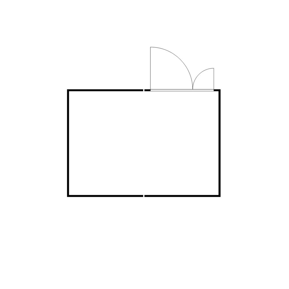 Produktabbildung Nr. 2: SAFE Tank Gefahrstoffcontainer Kombination 2000 WGK 1-3, verzinkt, vormontiert, Maße außen 3050x4340x2310 mm, Doppelflügeltür (asymmetrische Teilung), mittig im Modul, Lagerfläche 12 m²