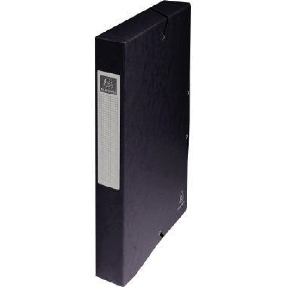 Produktabbildung: Exacompta Archivbox Exabox 50401E DIN A4 40mm Manilakarton schwarz