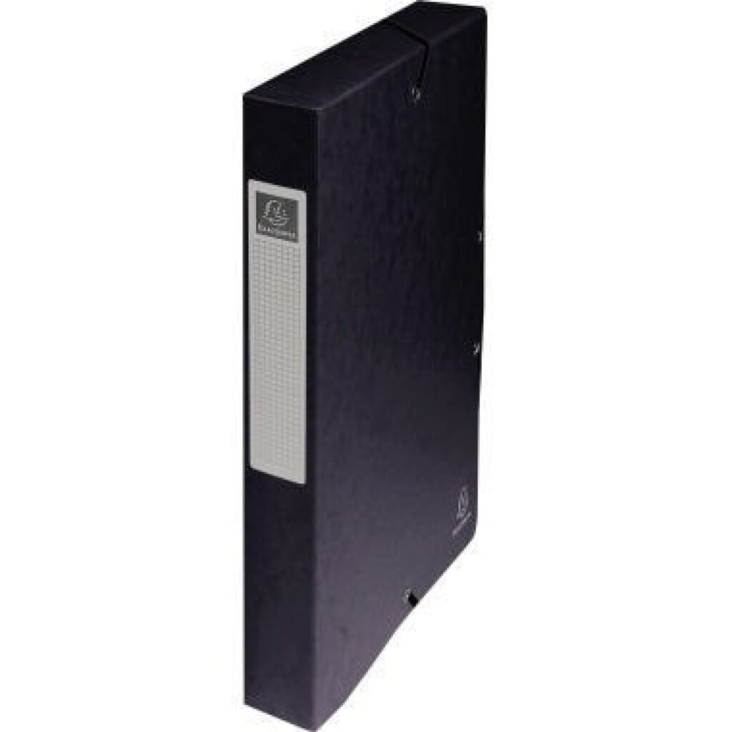Exacompta Archivbox Exabox 50401E DIN A4 40mm Manilakarton schwarz Produktabbildung: Exacompta Archivbox Exabox 50401E DIN A4 40mm Manilakarton schwarz
