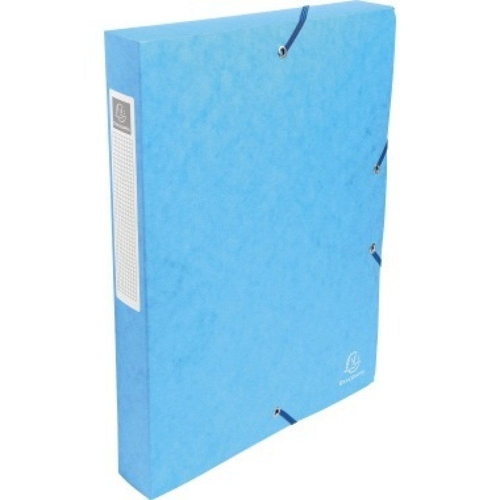 Produktabbildung: Exacompta Archivbox Exabox 50406E DIN A4 40mm Manilakarton türkis