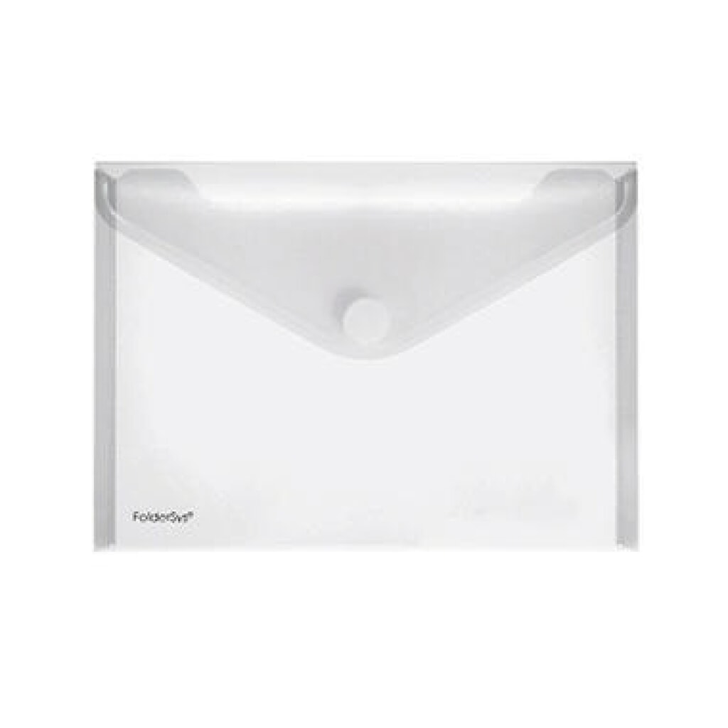 FolderSys Dokumententasche 40102-04 A5 quer transparent 10 St./Pack. Produktabbildung: FolderSys Dokumententasche 40102-04 A5 quer transparent 10 St./Pack.