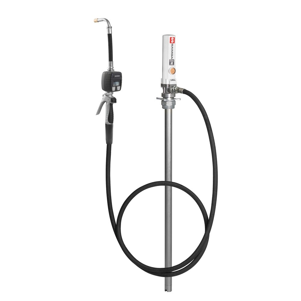Produktabbildung: SAMOA-HALLBAUER Ölpumpen-Set 3:1, inkl. Druckschlauch und Zapfpistole mit Elektronik-Handdurchlaufzähler