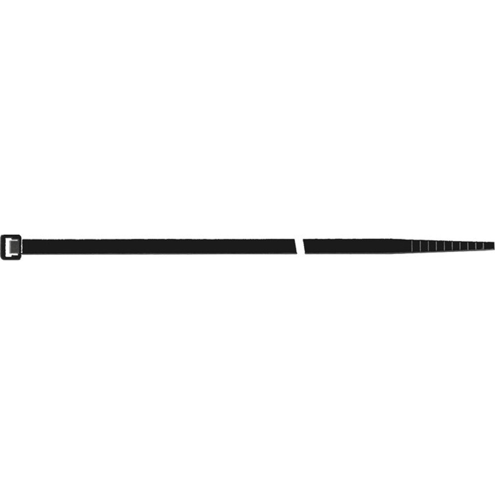Produktabbildung: SAPISELCO Kabelbinder, Länge 360 mm Breite 4,5 mm, Polyamid 6.6 schwarz