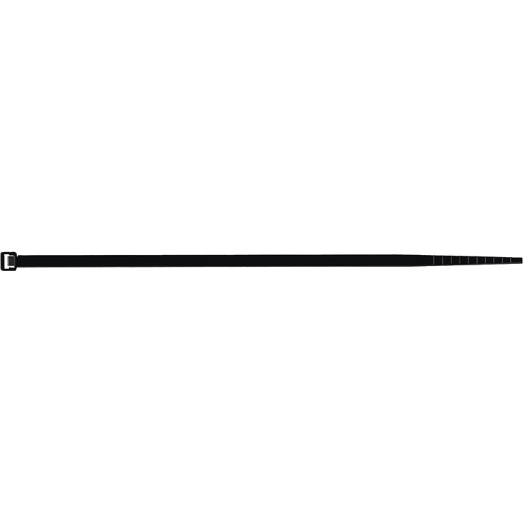Kabelbinder L.100mm B.2,5mm PA schwarz n.UV beständig 100St./Btl.SAPI SELCO Produktabbildung Nr. 1: Kabelbinder L.100mm B.2,5mm PA schwarz n.UV beständig 100St./Btl.SAPI SELCO