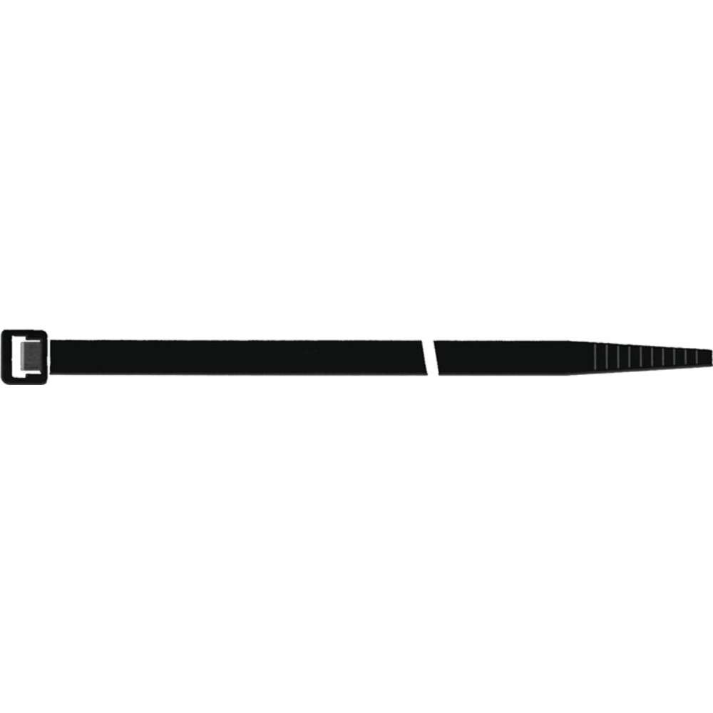 Produktabbildung Nr. 2: Kabelbinder L.360mm B.7,5mm PA schwarz n.UV beständig 100St./Btl.SAPI SELCO