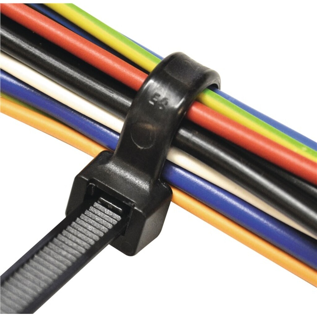 Kabelbinder L.100mm B.2,5mm PA schwarz n.UV beständig 100St./Btl.SAPI SELCO Produktabbildung Nr. 3: Kabelbinder L.100mm B.2,5mm PA schwarz n.UV beständig 100St./Btl.SAPI SELCO