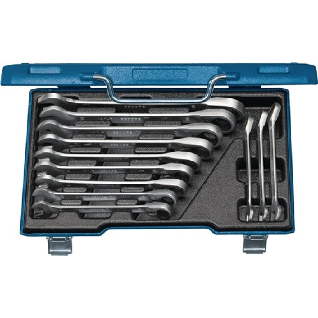 Produktabbildung: GEDORE Knarrenringmaulschlüsselsatz 7 UR-012 12tlg. SW8-19mm CV. Stahlkassette