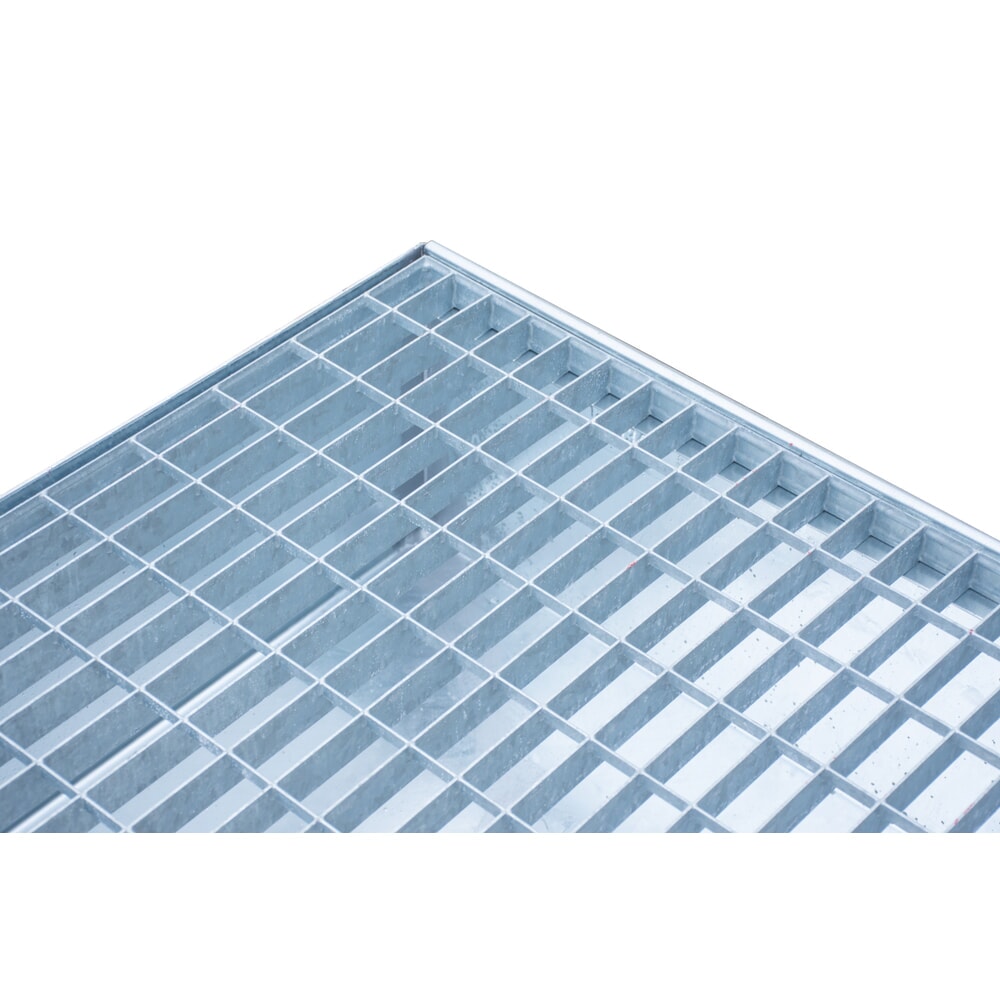 Číslo obrázku produktu 3: Steinbock® sběrná vana, 2 x 200 l, VxŠxH 360 x 1 200 x 800 mm, včetně mřížového roštu, žárově pozinkovaná.