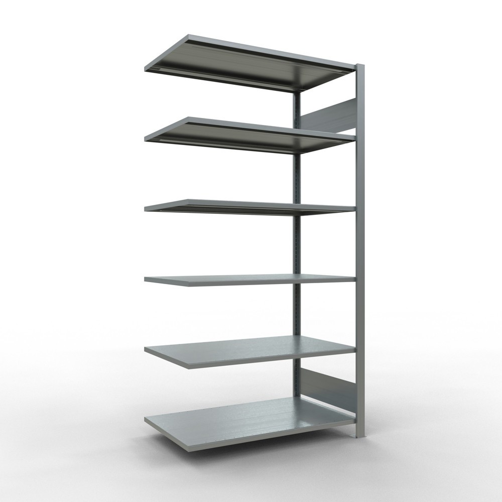 Immagine del prodotto: Scaffalatura per documenti SCHULTE campata aggiuntiva, a doppio fronte, senza spondine centrali, portata per piano 150 kg, AxLxP 2.000 x 1.000 x 600 mm