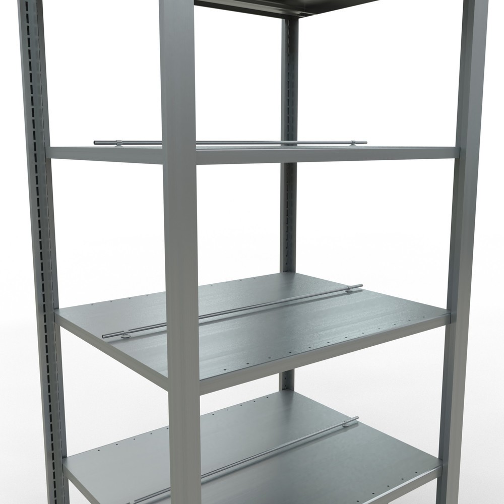 Immagine del prodotto n. 5: Scaffalatura per documenti SCHULTE campata base, a doppio fronte, con spondine centrali, portata per piano 150 kg, AxLxP 2.000 x 750 x 600 mm