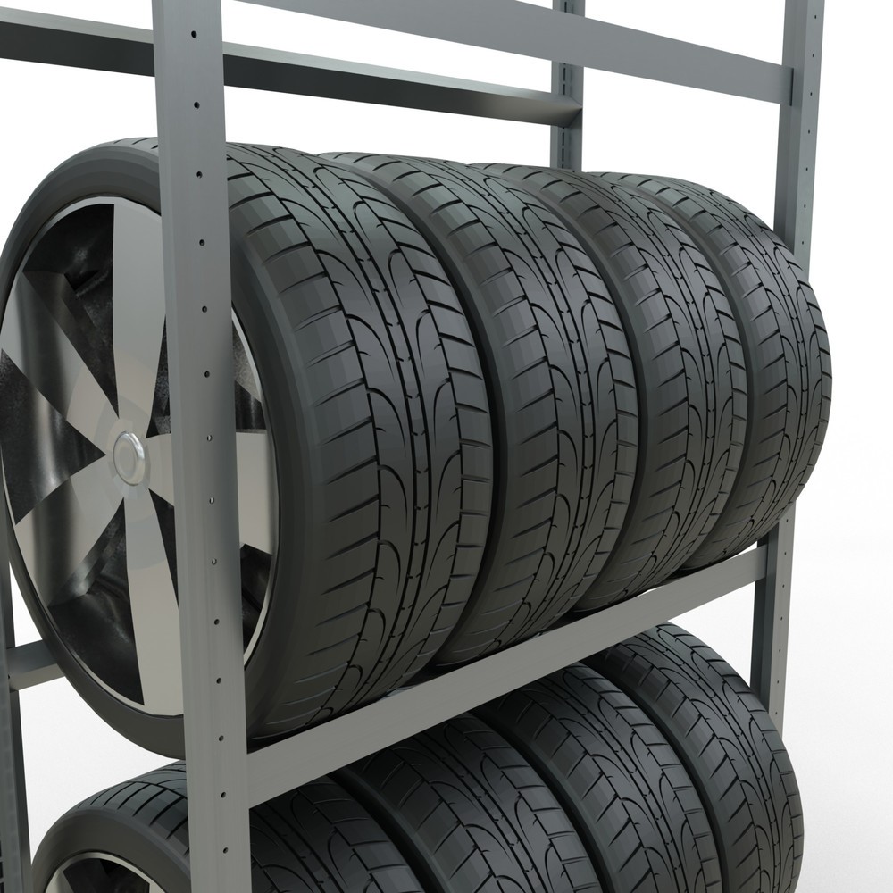 Immagine del prodotto n. 4: Scaffale per pneumatici SCHULTE, campata base, AxLxP 2.000 x 1.000 x 400 mm