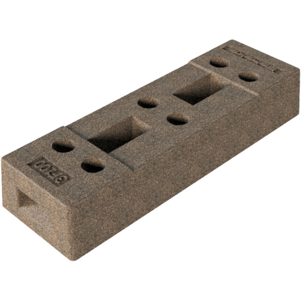 Produktabbildung Nr. 2: Schake Bauzaunfuß, Beton, 6 Löcher, 36 kg