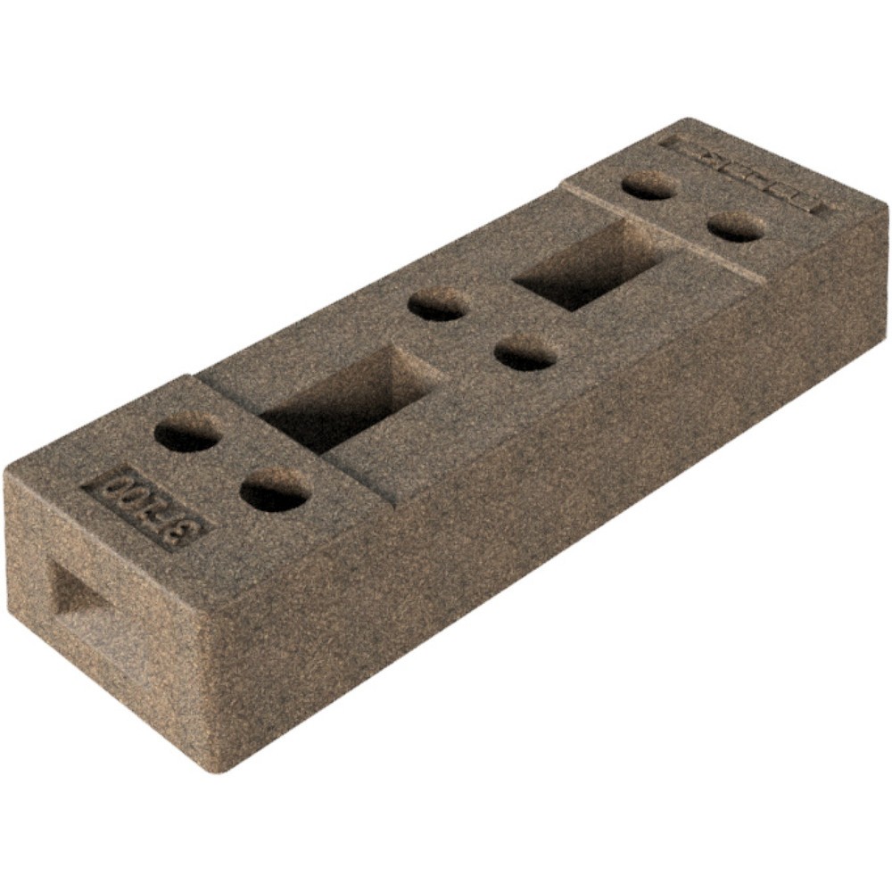 N° de l'image du produit 2 : Schake Pied de clôture de chantier, béton, 6 trous, 36 kg