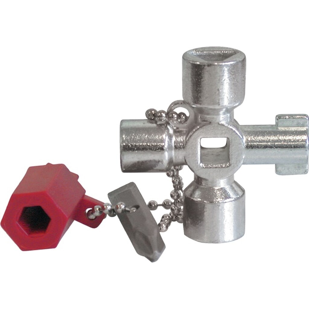 Schaltschrankschlüssel Mini 6 Funktionen m.Bitadapter Produktabbildung: Schaltschrankschlüssel Mini 6 Funktionen m.Bitadapter