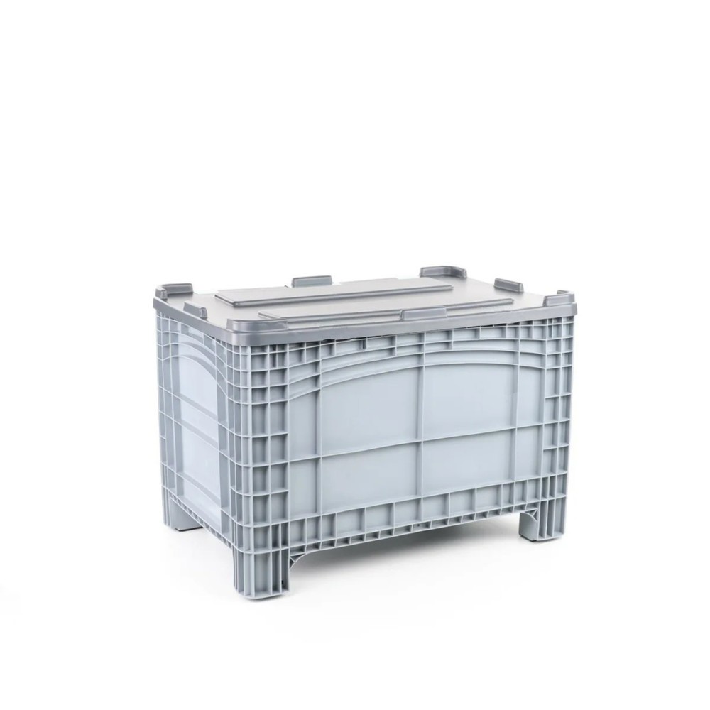 Produktabbildung Nr. 1: Scharnierdeckel für Großbehälter, durchbrochen, 1200x800 mm