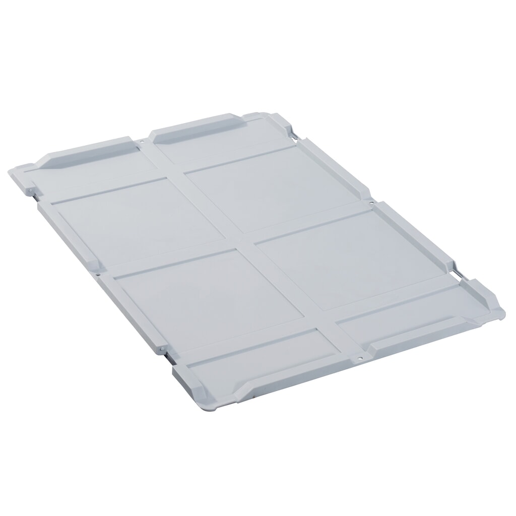 Allit Scharnierdeckel, ohne Verschlüsse, für Euro-Stapelbehälter, für BxT 400 x 300 mm Produktabbildung: Allit Scharnierdeckel, ohne Verschlüsse, für Euro-Stapelbehälter, für BxT 400 x 300 mm