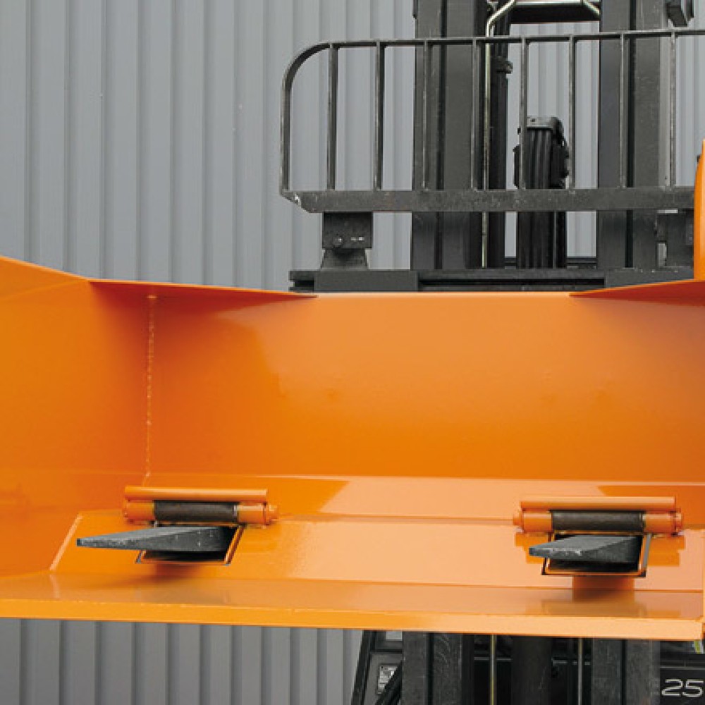 Productafbeelding nr. 2: Schepbak Eichinger® met doorsteek voor heftruck, 1.500 kg, 300 liter zuiver oranje