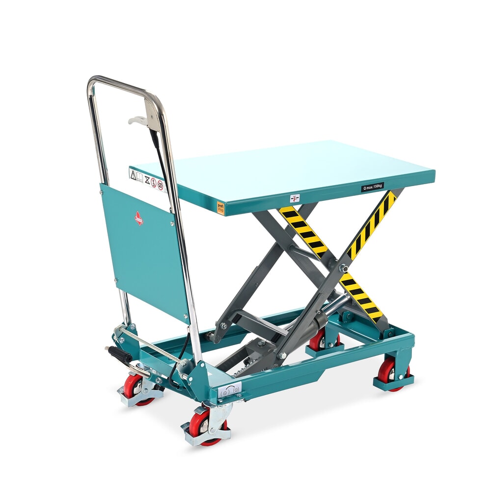 Produktabbildung Nr. 13: Scheren-Hubtischwagen Ameise® LTT 0.15 mit Einfach-Schere, klappbarer Bügel, Tragkraft 150 kg, Plattform à 700 x 450 mm